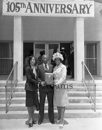 Mr. Elmore Receives Award, Los Angeles, 1977