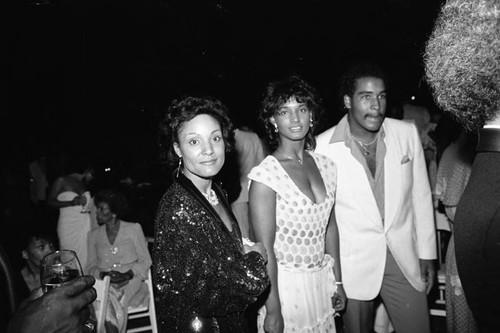 Guests attending the McClaney family annual party in Holmby Hills, Los Angeles, 1983