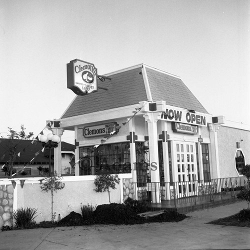 Clemons restaurant, Los Angeles, 1984