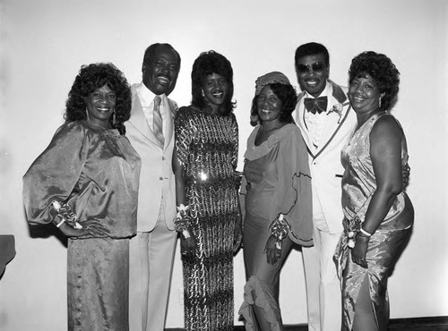 Officers of the Daysman Social and Charity Club posing together, Los Angeles, 1984