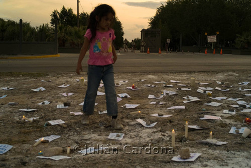 Anti-violence protest, Juárez, 2008