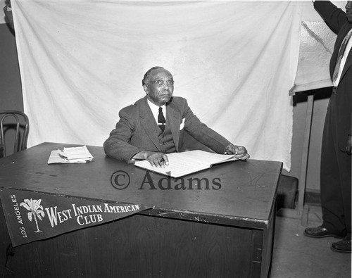 West Indian Club representative, Los Angeles, 1954