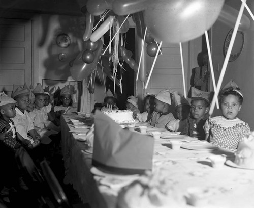 Children's party, Los Angeles, 1949