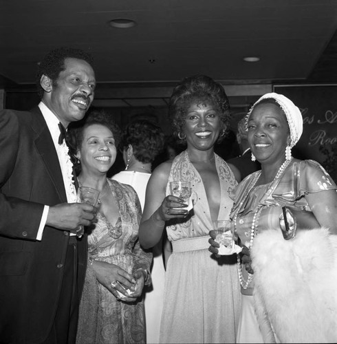 Ja'Net DuBois posing with others at the NAACP Image Awards, Los Angeles, 1978