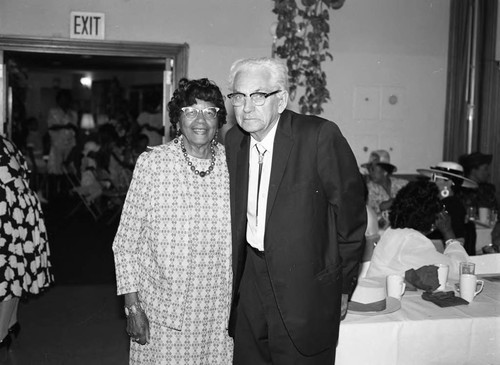 Participants of a Los Angeles Urban League event posing together, Los Angeles, 1988