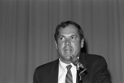 Jamaica Tourist Board event speaker, Los Angeles, 1989