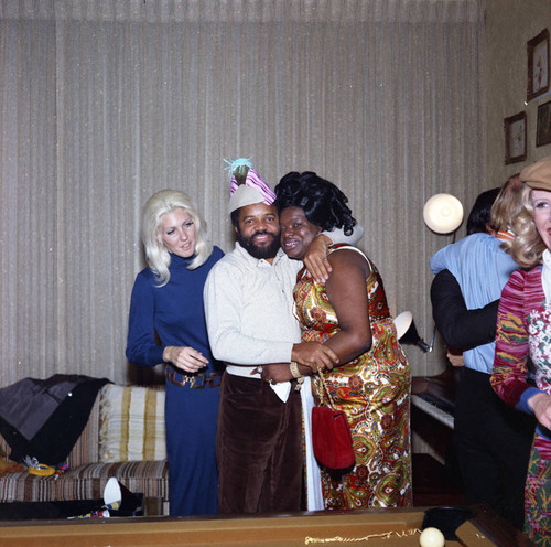 Berry Gordy at his New Year's Eve party, Los Angeles