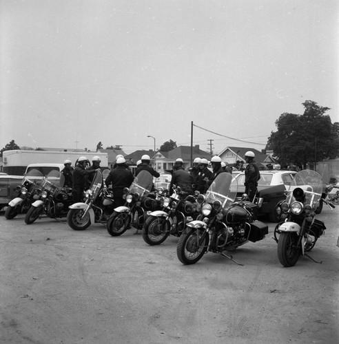 Bike Officers, Los Angeles, 1973