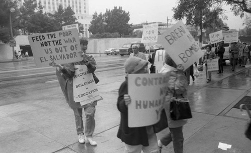 Protestors, Los Angeles, 1987