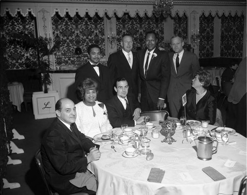 Politicians at Bradley event, Los Angeles, 1967