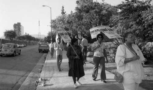 Janitor Workers Protest, Los Angeles, 1985