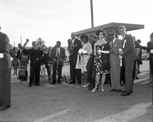 Band and event attendees, Los Angeles, ca. 1962