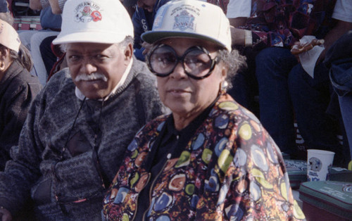 Guy Crowder and Patricia Crowder attending Super Bowl XXVII, Pasadena, 1993