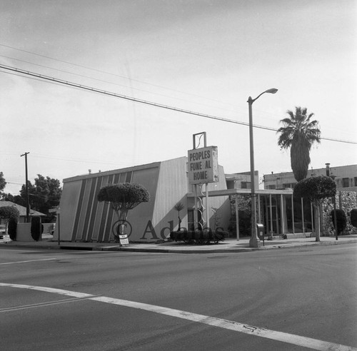 Funeral home, Los Angeles, 1984