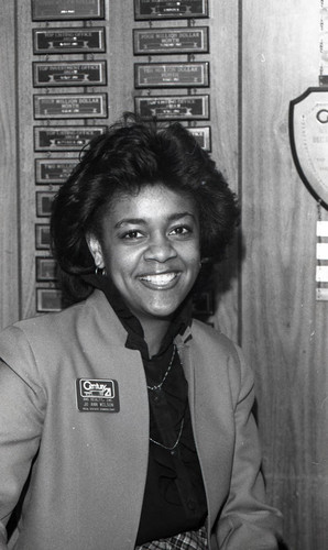 AMS Realty staff member Jo Ann Wilson, Los Angeles, 1985