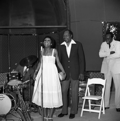 Lola Falana, Tom Bradley and Vernon Jordan, Los Angeles, 1977