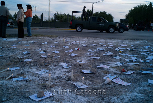 Anti-violence protest, Juárez, 2008