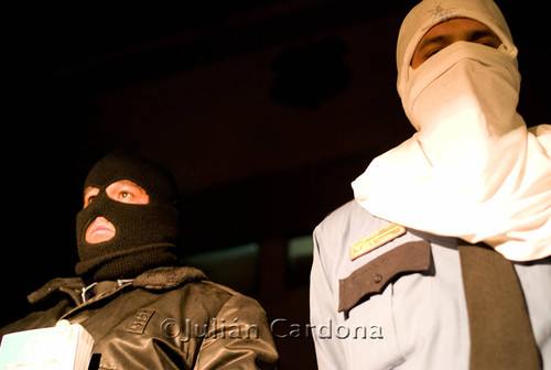 Police protest, Juárez, 2008