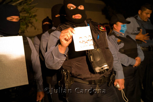 Police protest, Juárez, 2008