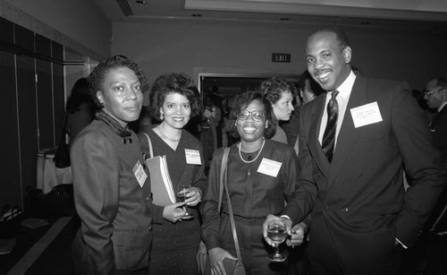 American Bar Association meeting participants posing together, Los Angeles, 1990