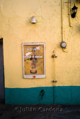 Yellow and Green Wall, Juárez, 2007