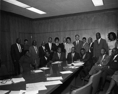 Group of civic and political leaders, Los Angeles, 1962