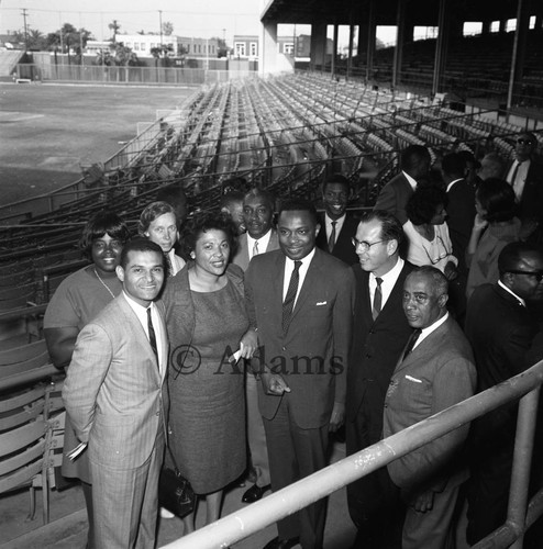 City Council at Baseball Field, Los Angeles, 1965