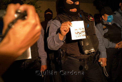 Police protest, Juárez, 2008
