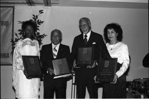 Ebonics Support Group Honorees, Los Angeles, 1985