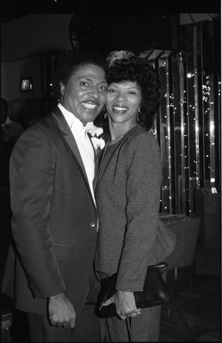 Man and Woman at Sickle Cell Radio-Thon, Los Angeles, 1984