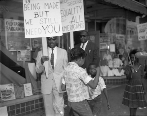 Protest with Dr. King, Los Angeles, 1960