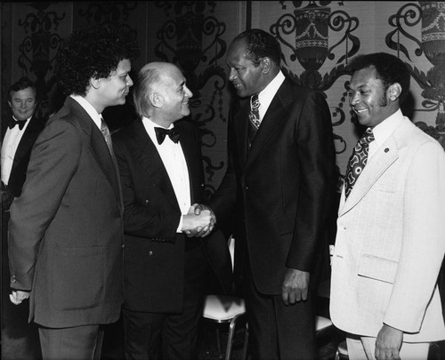 Julian Bond, Norman Lear, and Tom Bradley, Los Angeles, ca. 1973