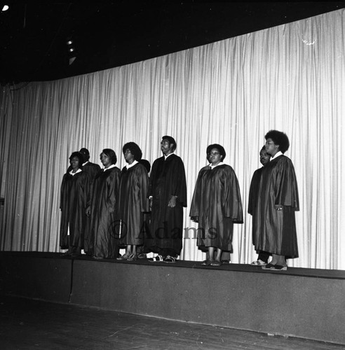 Wings over Jordan Choir performing, Los Angeles, 1971