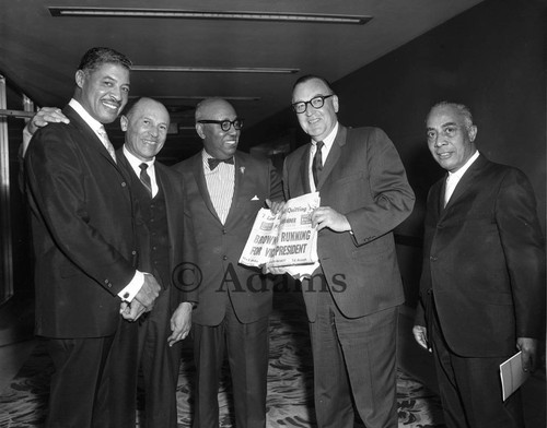 Pat Brown and others, Los Angeles, 1964