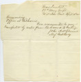 Orders sent to the Commanding Officer at Richmond, 1863 April 11