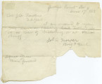 Military order from A. Mower to J.A. Rawlins, 1863 June 17