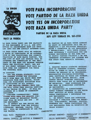 Vote Para Incorporación/ Vote for Incorporation