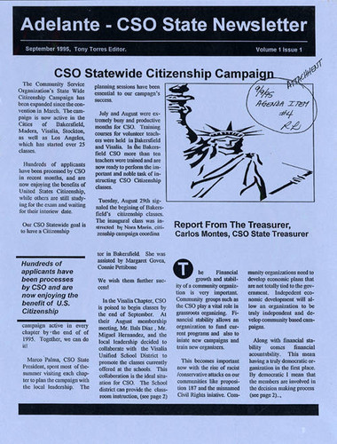 Adelante - CSO State Newsletter — Calisphere