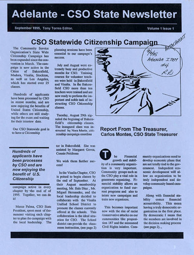 Adelante - CSO State Newsletter