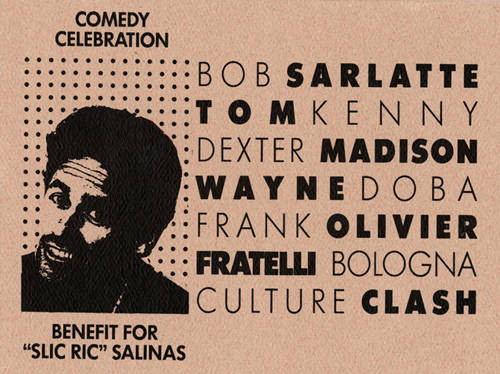 Comedy Celebration: Benefit for "Slic Ric" Salinas