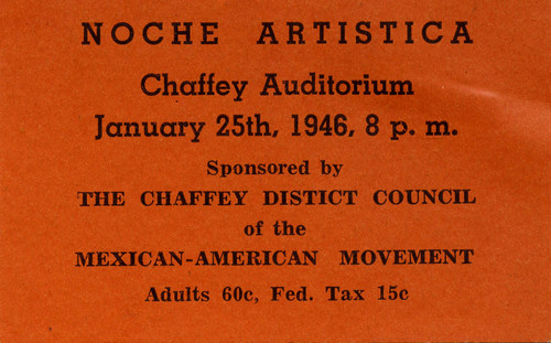 Noche Artistica at the Chaffey Auditorium