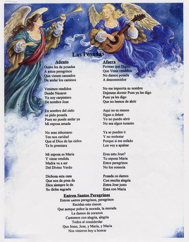 Las Posadas (Looking for an inn)--Spanish Litany