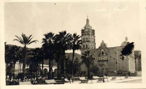 A church where Calvo family members were baptized in Alamos, Sonora, Mexico