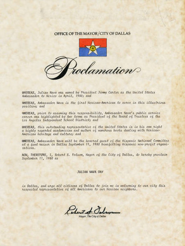 Proclamation of Julian Nava Day