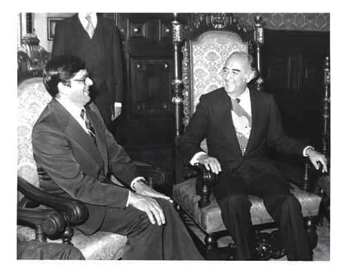 Julian Nava and Mexican President José López Portillo