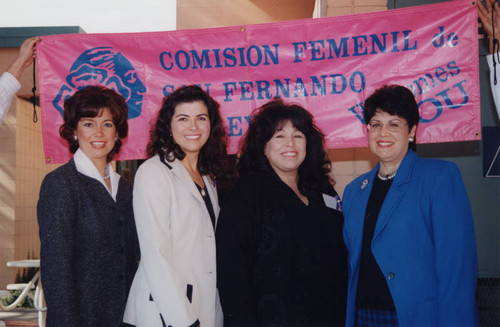 Four women at 6th Adelante Mujer Latina Conference