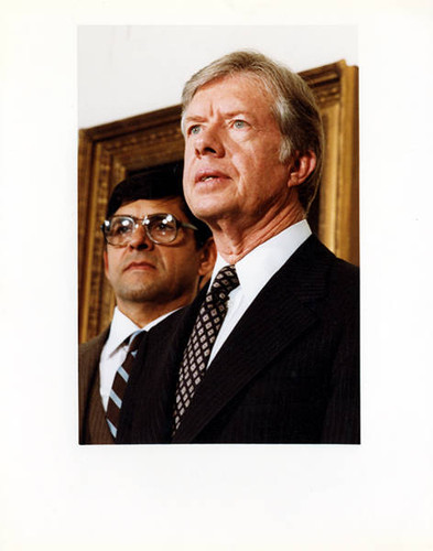 Julian Nava and President Jimmy Carter