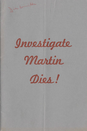 Booklet, Investigate Martin Dies!, 1942