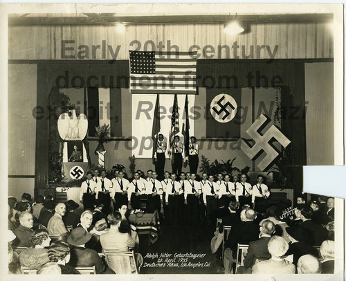 Photograph, Adolf Hitler birthday celebration, 1935