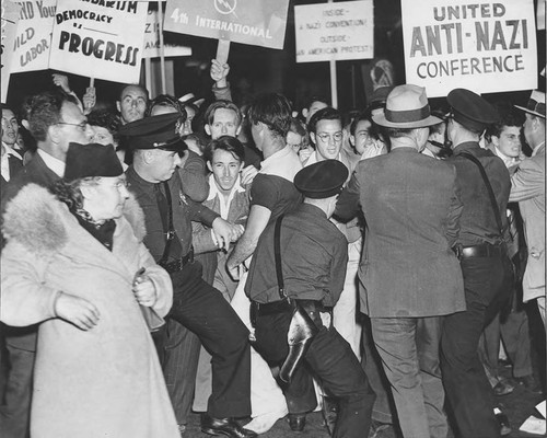 Photograph, United Anti-Nazi Conference Rally, circa 1936